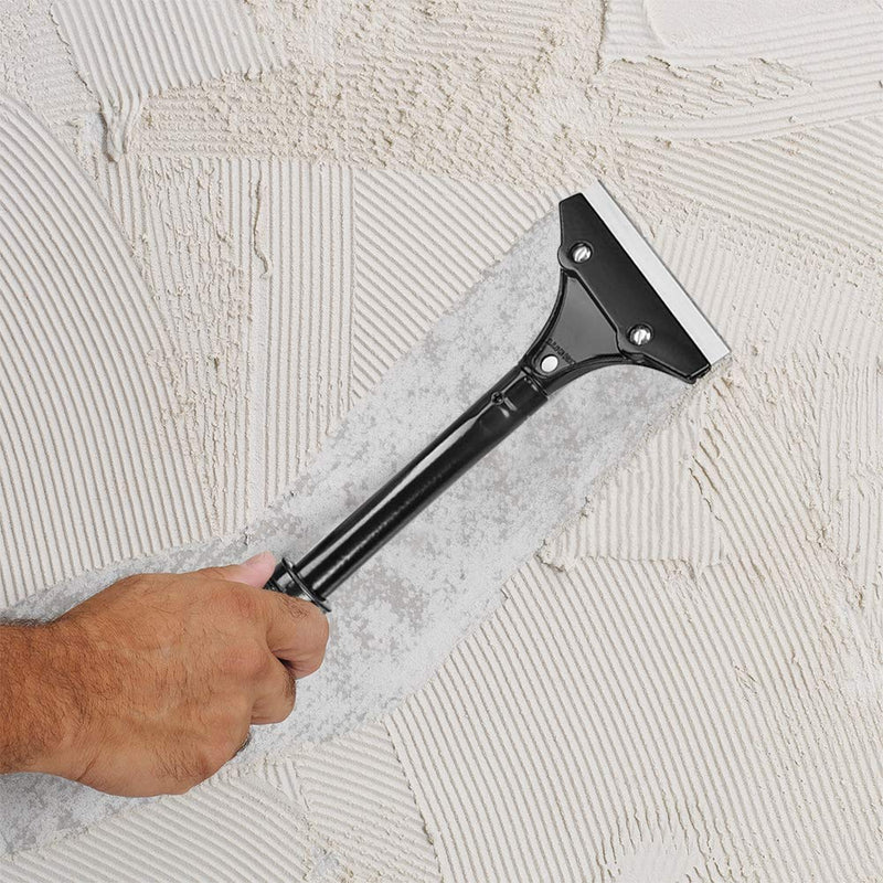 WEUPE Razor Blade Scraper: Wallpaper Remover, Wall Paint Scraper, Adhesive Remover, Wall Stripper - 4-inch Heavy Duty Paint Stripper with Rubber Grip - NewNest Australia