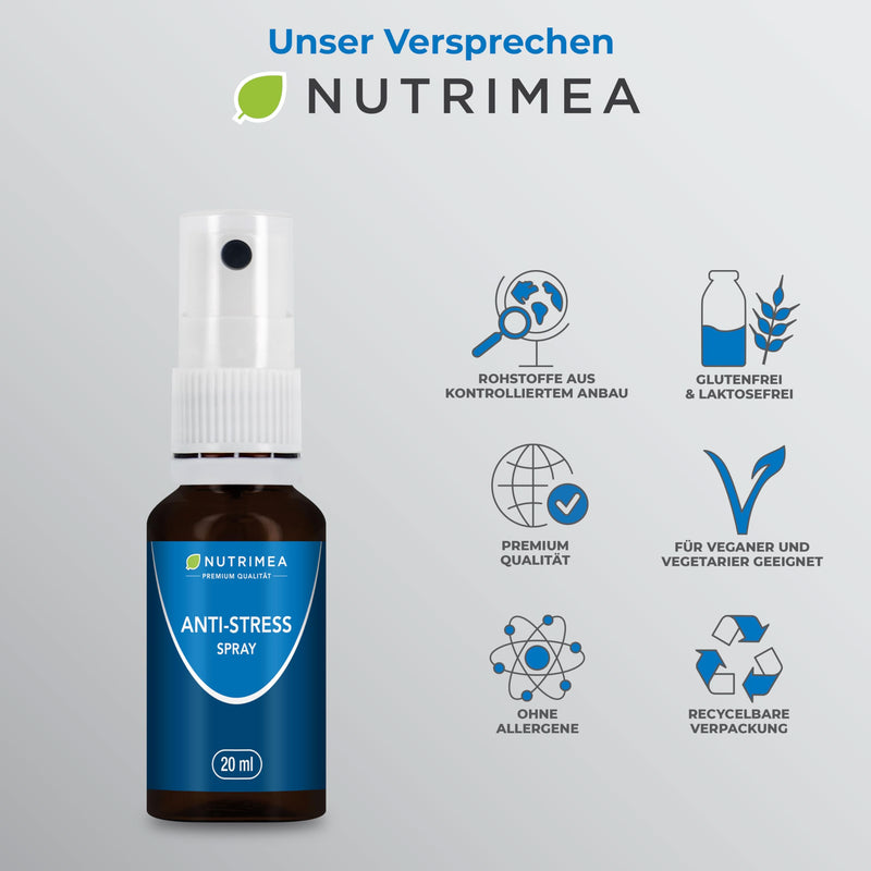 Anti-stress spray with immediate effect - against inner restlessness and tension - with poppy + lemon balm for the nerves, 20 ml Relax - NewNest Australia
