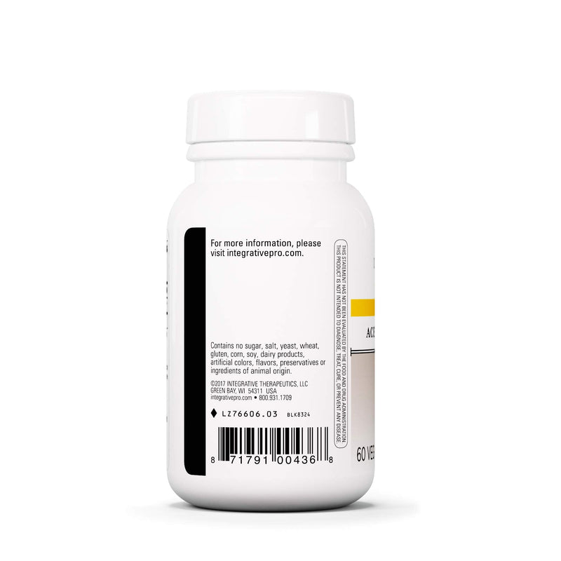 Integrative Therapeutics Activated Charcoal - Gluten Free - Dairy Free - 100 Capsules Standard Packaging - NewNest Australia