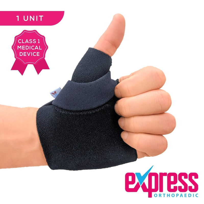 Express Orthopaedic® - Medically Approved Carpometacarpal (CMC) Joint Support With Thumb Wrist Compression Strap - 1 UNIT (MED - Palm Circ:17.5-20cm, LEFT) MED - Palm Circ:17.5-20cm - NewNest Australia