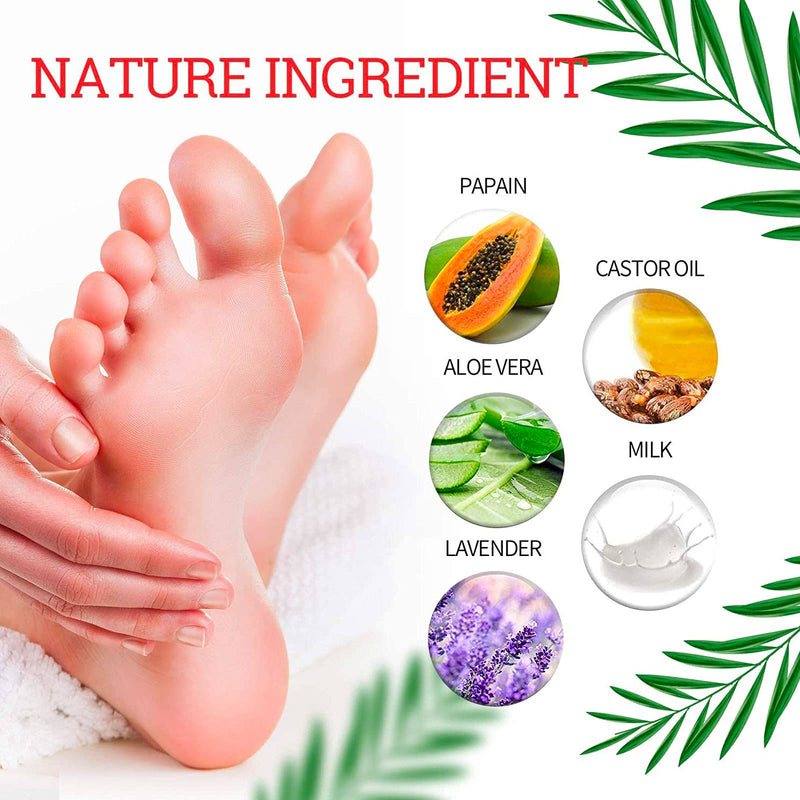 Maycreate Foot Peel Mask For Cracked Heels, Dead Skin & Calluses, Exfoliating Peeling Natural Treatment, Make Your Feet Baby Soft & Get a Smooth Skin, Removes & Repairs Rough Heels, Dry Toe Skin - NewNest Australia