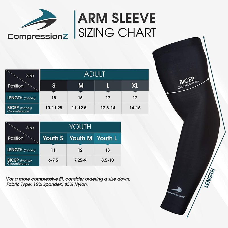 CompressionZ Compression Arm Sleeves for Men & Women UV Protection Elbow Sleeve Camo Large - NewNest Australia