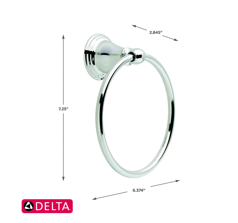 DELTA Windemere Towel Ring, Chrome, Bathroom Accessories, 70046 - NewNest Australia