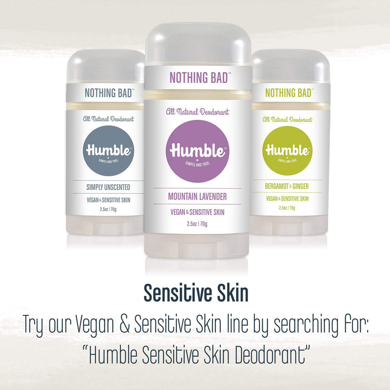 Humble All Natural Deodorant, Aluminum and Paraben Free, Cruelty Free Men’s and Women’s Deodorant, Assorted, 3-Pack 2.5 Ounce (Pack of 3) - NewNest Australia