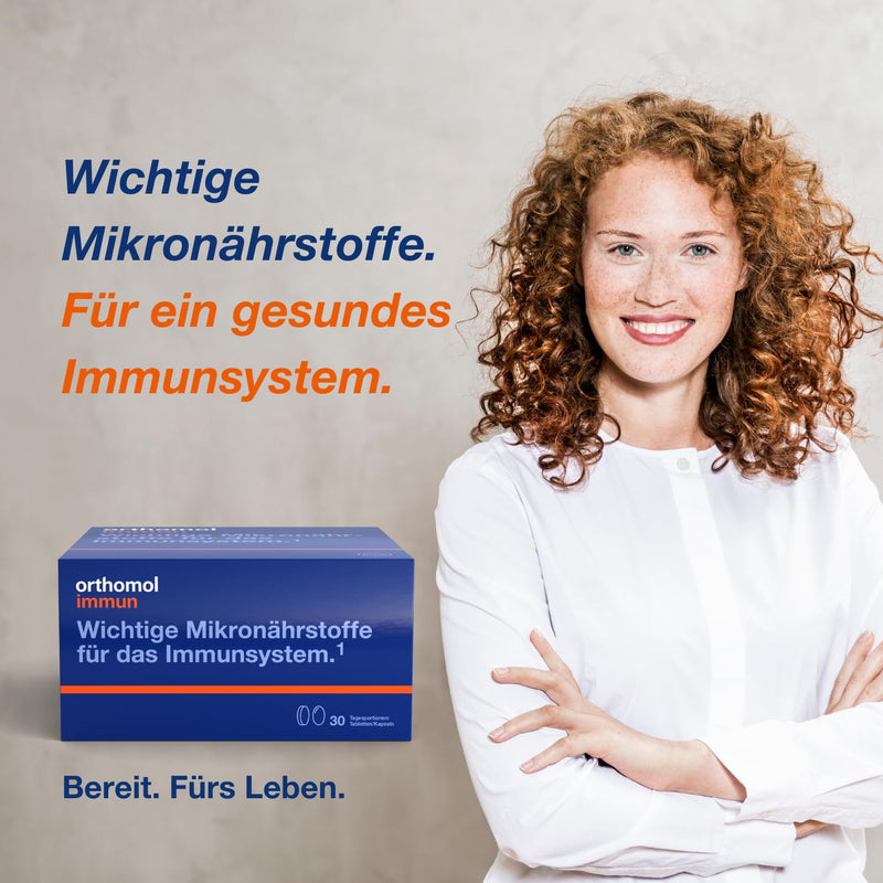 Orthomol Immun - micronutrients to support the immune system - with vitamin C, vitamin D and zinc - tablets/capsules with 30 x daily portions - NewNest Australia
