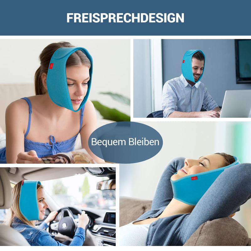 Comfytemp Cooling Pads Facial Gel Wisdom Teeth Hands Free Cooling Packs Migraine Cooling Mask TMJ Pain Relief and Pain After Facial Surgery Elimination of Facial Edema Toothache 85cm*12.5cm - NewNest Australia