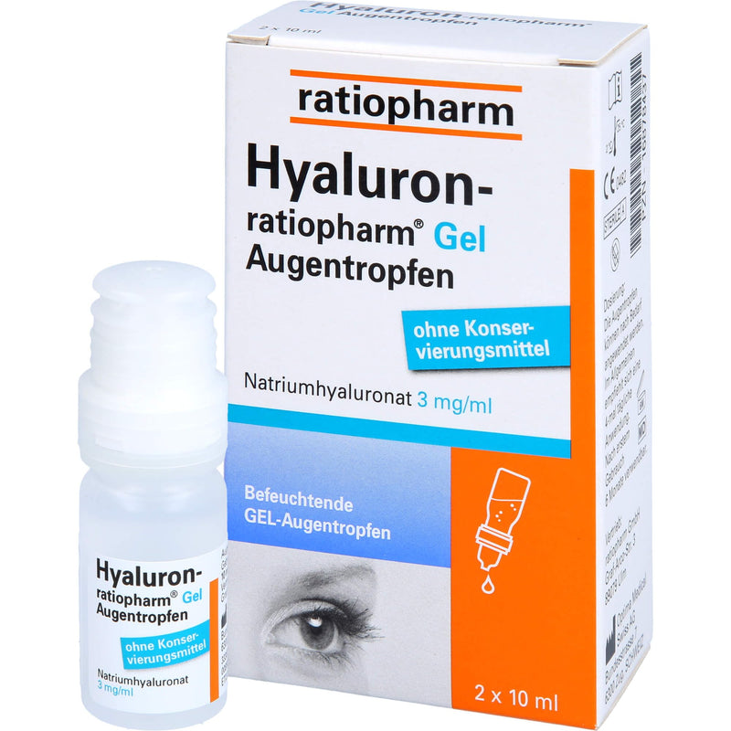 HYALURON-RATIOPHARM gel eye drops, 2x10 ml - NewNest Australia