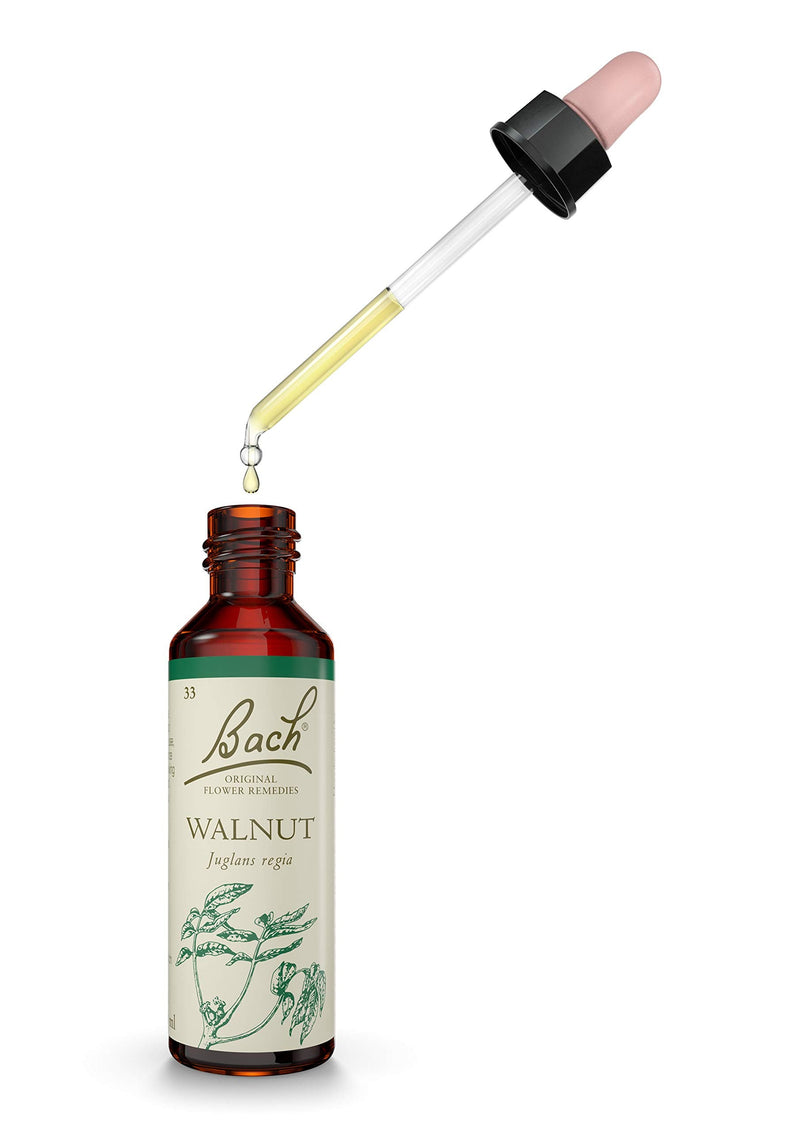 Bach Original Flower Remedy Walnut, Flower Essences, Vegan formula, Let me be me, An Individual and Personal Approach to Emotional Wellness, Easy to use, 1 Dropper Bottle x 20 ml - NewNest Australia