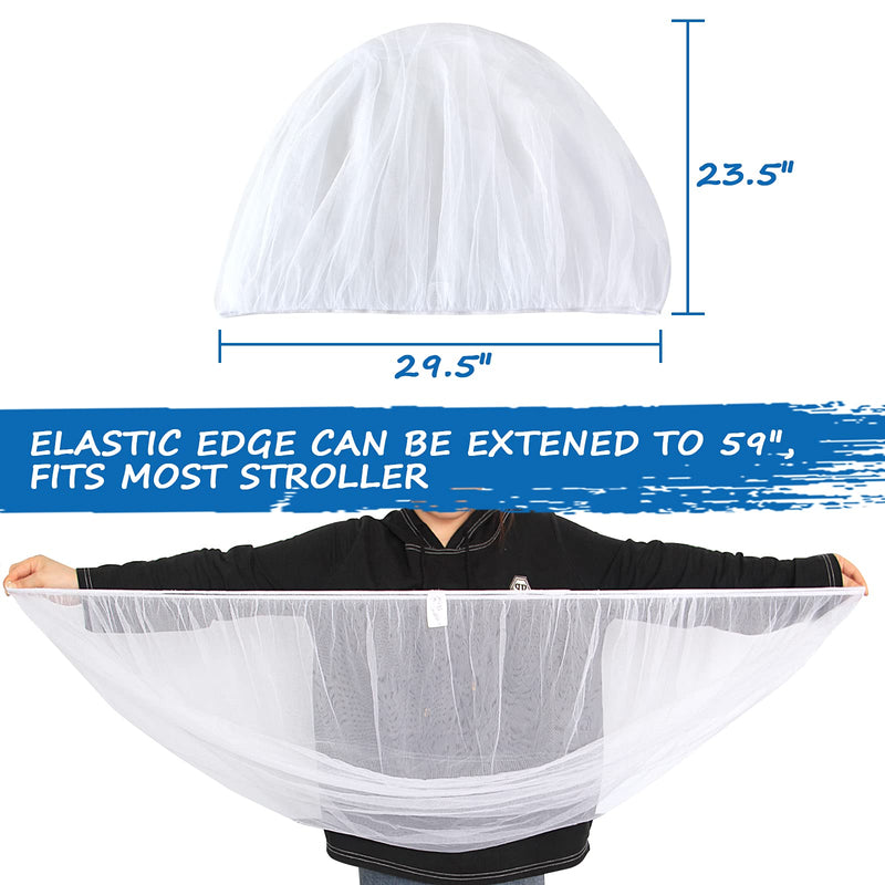 Baby Mosquito Net for Stroller, Durable Bug Net for Stroller, Bassinets, Cradles, Playards, Pack N Plays and Portable Mini Crib, Portable & Durable Baby Insect Netting - NewNest Australia