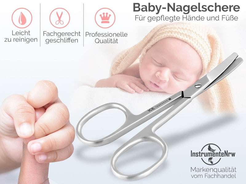 Baby nail scissors - rounded - stainless steel - NewNest Australia