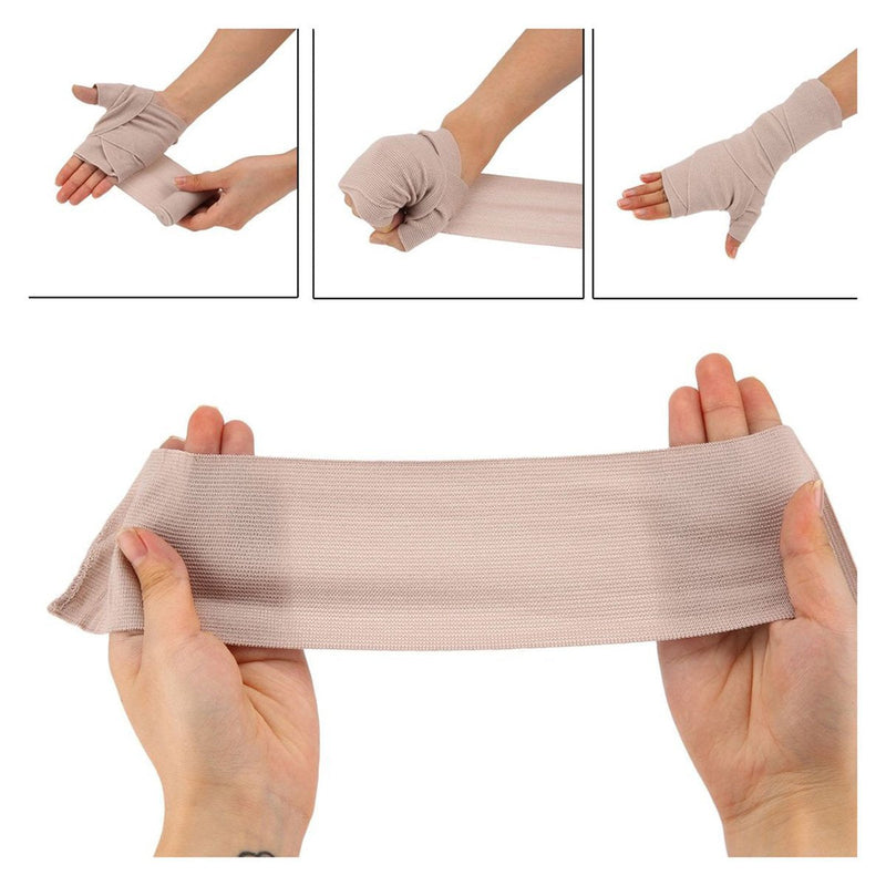 Healifty Elastic Bandage, 4 Pieces, Elastic Medical Bandages, Wrap, Compression Roller With Extra Metal Clips, Sport Delivery (2 X 7.5 Cm Width And 2 X 10 Cm Width) - NewNest Australia
