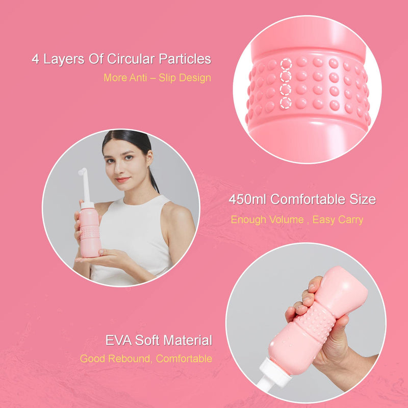 2PCS Perineal Bottle for Postpartum Care - Portable Bidet with Angled Spout for Post Partum Pain Relief. Postpartum Essentials with Storage Bag - NewNest Australia
