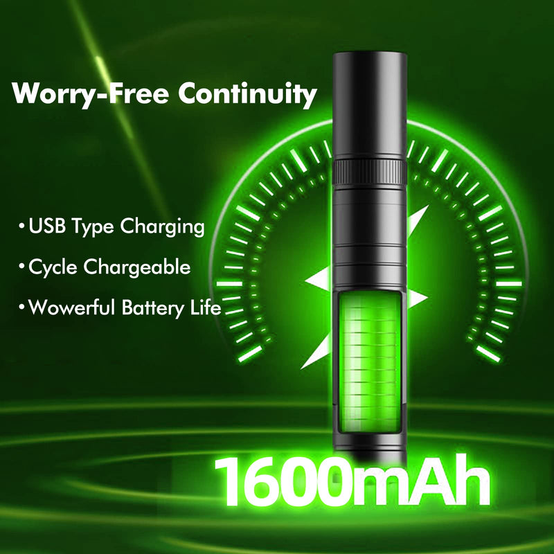 Green Laser Pointer Long Range High Power Flashlight,Rechargeable Pointer for USB,with Star Cap Adjustable Focus Suitable for Projecto - NewNest Australia