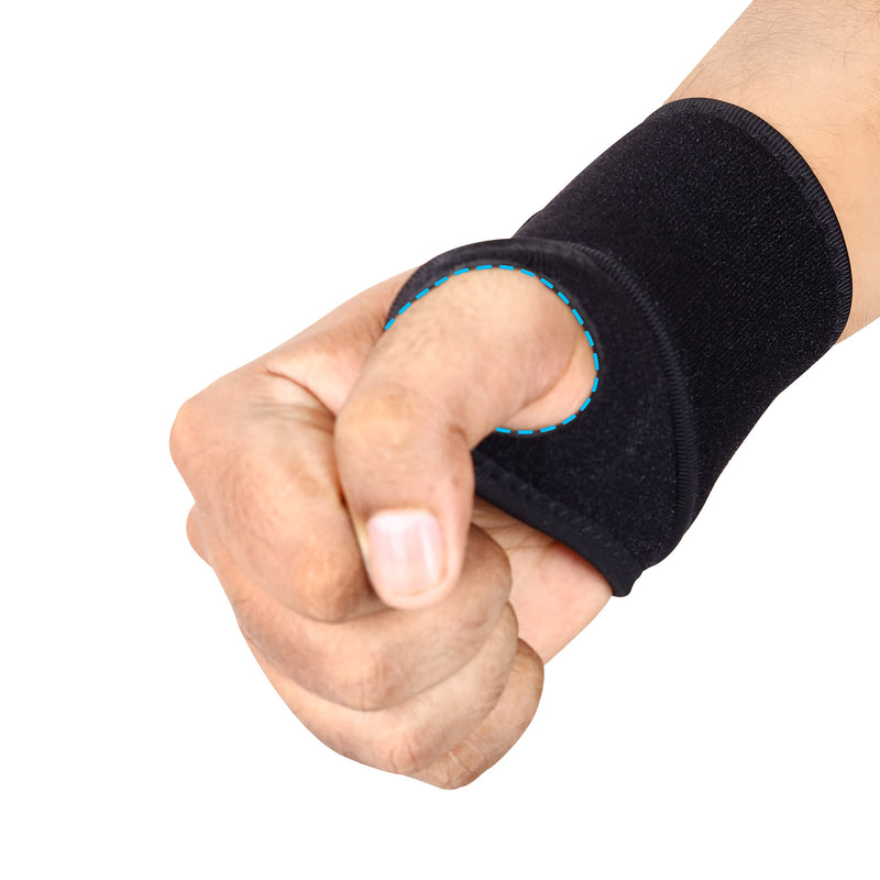 MCD Wrist Supports Pack of 2 Comfortable, Lightweight, Hand & Wrist Braces Adjustable Wrist Compression Support Fit for Both Left & Right Hand Wrist Support for Fitness, Gymnastics & Relief 2 Pack - NewNest Australia