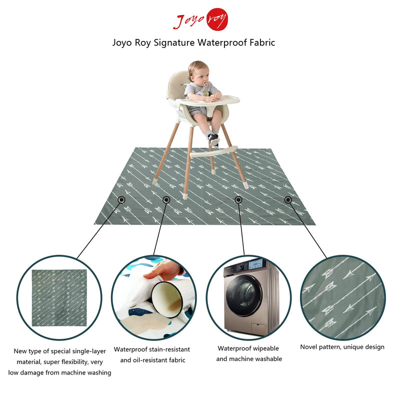 Baby Floor Mat Splat Mat High Chair Mat Waterproof Mat Play Mat for Toddlers Splat Mat for Under High Chair Kids Placemats for Dining Table High Chair Mat for Floor Mat for Under High Chair X-Large Arrow - NewNest Australia