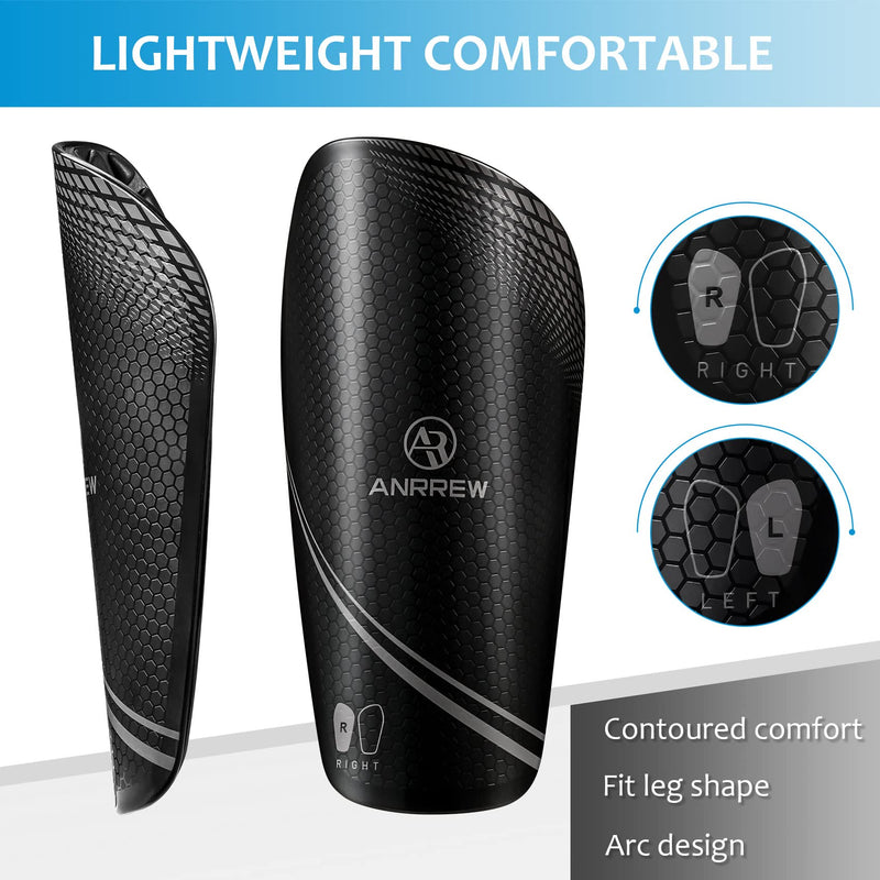 Anrrew Soccer Shin Guards with Sleeves.for Kids Youth Adults Superlight shin Guards Pads,Protective Soccer Equipment Small - NewNest Australia