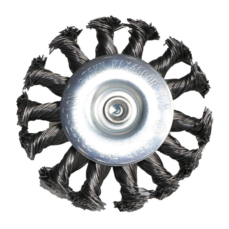 Yutnqin 3PCS 3 Inch Knotted Wire Wheel Brushes Kit for Drill with 1/4-Inch Shank,Twist Brush Set Perfect for Rust Removal, Corrosion and Paint,Wire Wheels for Power-Operated Grinders - NewNest Australia