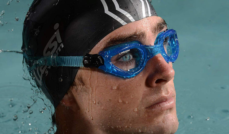 Cressi Adult Swimming Goggles with Flat Lenses for Natural Vision | Right Made in Italy Clear Lenses Clear/Clear - NewNest Australia