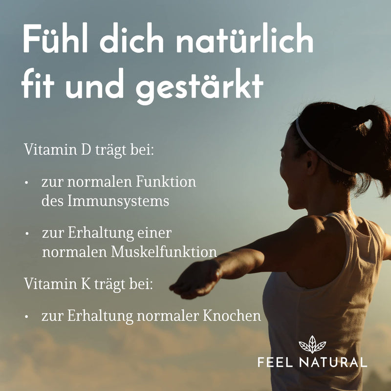 Vitamin D3 + K2 Tablets. Pack Of 180. High Dose With 5,000 Iu Of Vitamin D3 And 200 Œºg Of Vitamin K2 Per 5-Day Dose. K2 Mk-7 From Natto >99% All Trans. No Additives. Made In Germany. - NewNest Australia