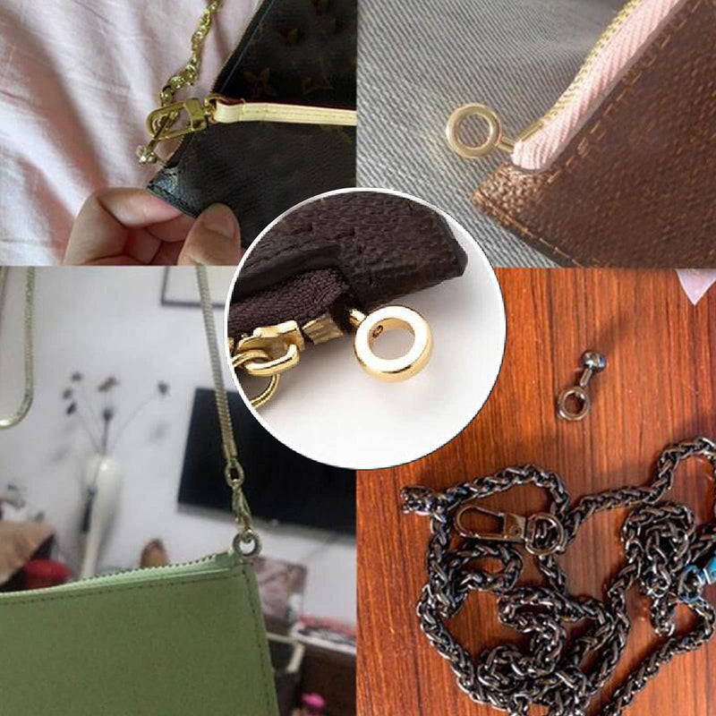 2Pcs Brass Ball Studs Rivets O/D Ring for Leather Crossbody Purse Craft - NewNest Australia