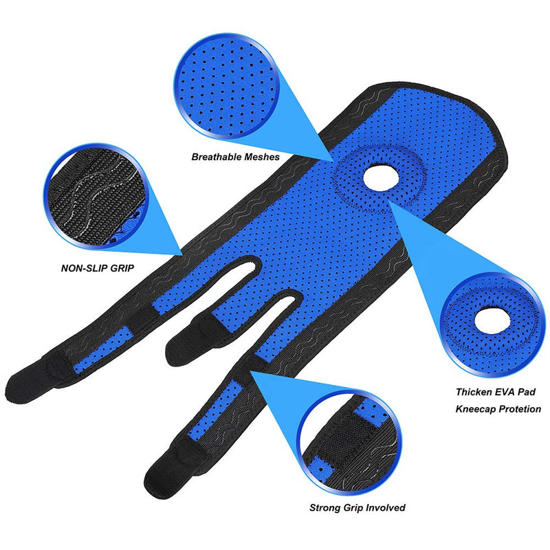 KGONE Knee Brace Support with Anti-Slip Design, Fully-Adjustable Neoprene Brace-Support for Sports, Arthritis Pain Relief, Joint Pain, Tendonitis, Meniscus Tear, Basketball, Running, Men & Women - NewNest Australia