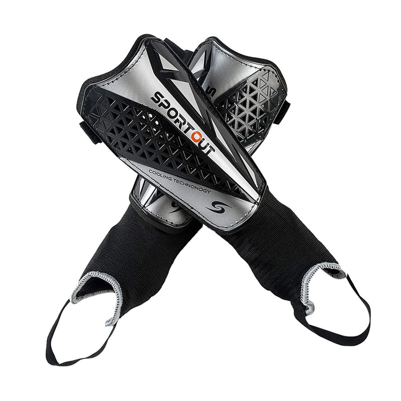 Sportout Kids Youth Adults Soccer Shin Guards with Protective Hard Shell,Offers Comprehensive Protection for Your Kids' Legs. Small Black 2.0 Pro - NewNest Australia