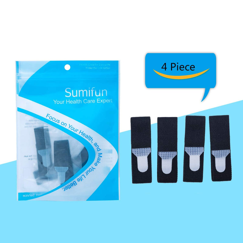 Sumifun Elasticity Toe Splint, 4 Packs of Toe Wraps for Broken Toe, Curled Toe, Hammer Toe, Toe Bandage for Big Toe Alignment Fracture Splint for Men or Women - NewNest Australia