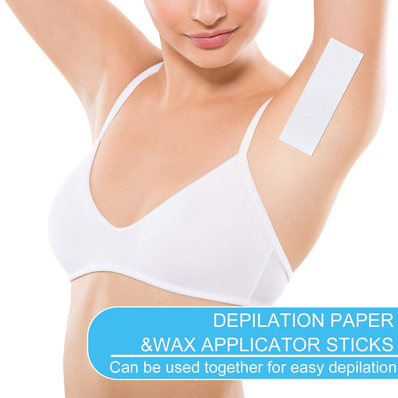 Metagio Pack Of 400 Professional Quality Non-Woven Fabric Wax Strips For Hair Removal, Wax Cartridges, Hair Removal, Sugaring Paste And Waxing, Does Not Tear During Hair Removal - NewNest Australia
