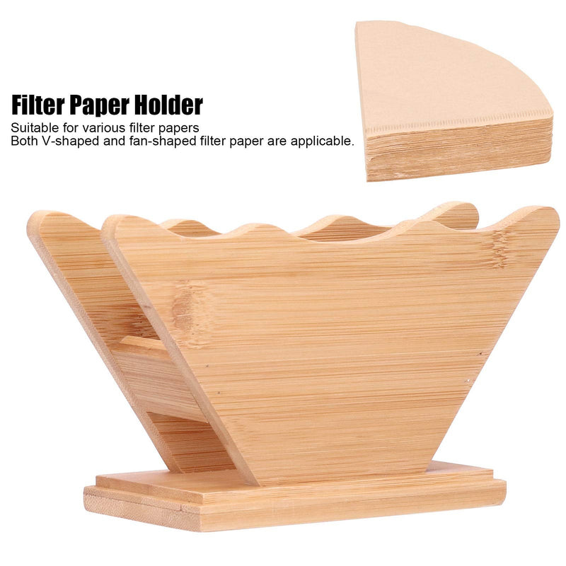 Bamboo Coffee Filter Holder, Coffee Filter Holder, Beautiful Bamboo Elegant Offices Coffee Shops for Girls Man - NewNest Australia