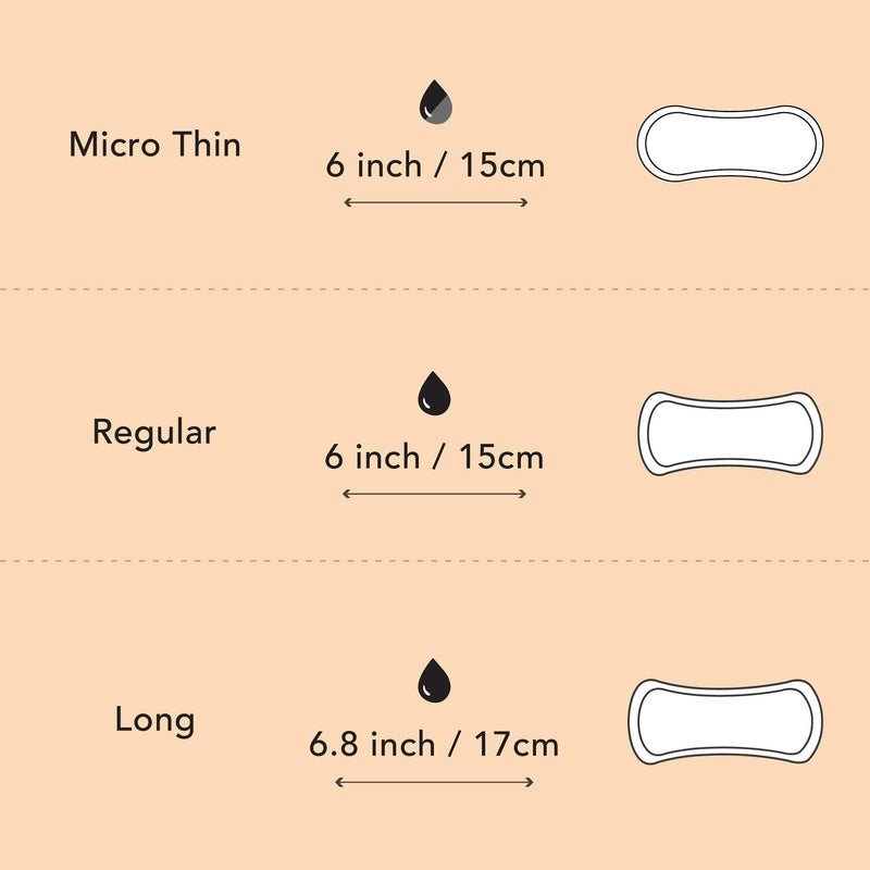 Rael Organic Cotton Cover Liners - Unscented, Chlorine Free, Light Absorbency, Daily Panty Liners (Long, 36 Count) 36 Count ( Long ) - NewNest Australia