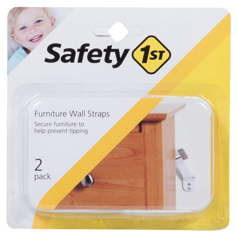 Safety 1st 11014 White Furniture Wall Straps 2 Count - NewNest Australia