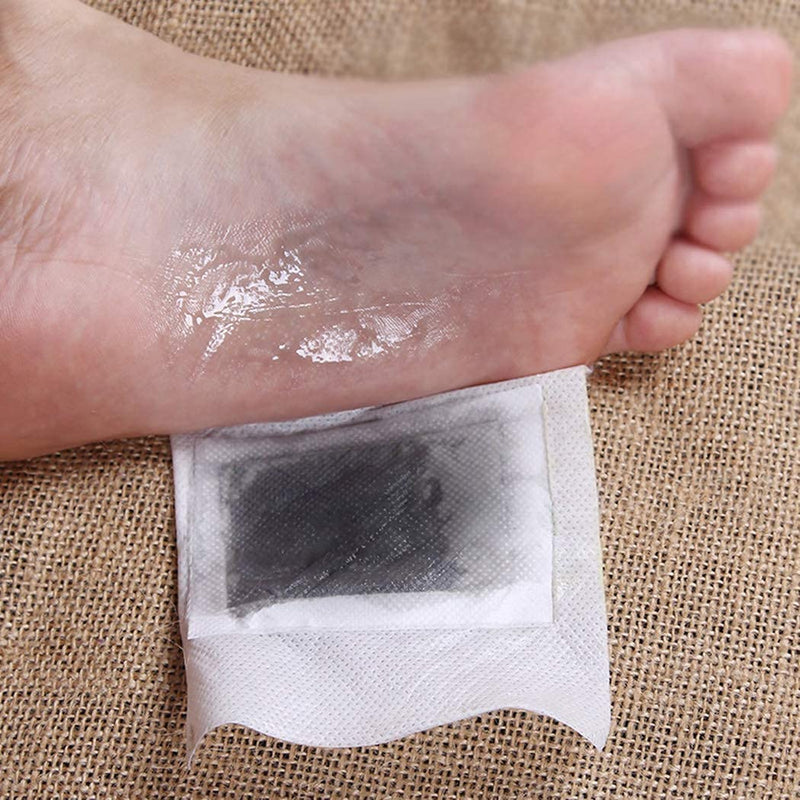 100pcs Detox Foot Patches, Funpa Foot Detox Pads Natural Organic Foot Pads Toxins for Clean Body&Pain Relief&Stress Relief&Improve Sleep Quality with Foot Detox Patches (White) (100pcs Bamboo Vine) - NewNest Australia