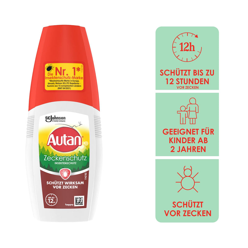 Autan Protection Plus tick protection insect protection, to protect against ticks and local mosquitoes, 100 ml New version - NewNest Australia