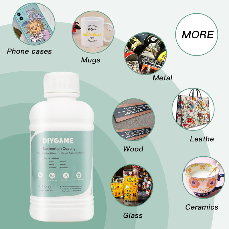 250ml Sublimation Coating for Ceramics, Mugs, Phones case, Metal, Wood, Glass, Leather, Tumbler, All Hard Surfaces Sublimation Spray with high Gloss Finish, Waterproof and Super Adhesion - NewNest Australia