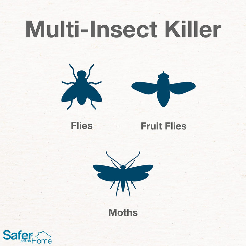 Safer Brand Safer Home SH502 Chemical Free Indoor Plug Trap, Fruit Flies, Moths, Gnats, and Other Flying Insects  400 Sq Ft of Protection, White - NewNest Australia