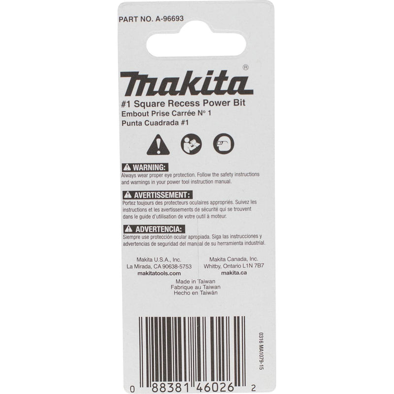 Makita A-96693 Impactx 1 Square Recess 2″ Power Bit, 2 Pack 2-Pack PH1 - NewNest Australia