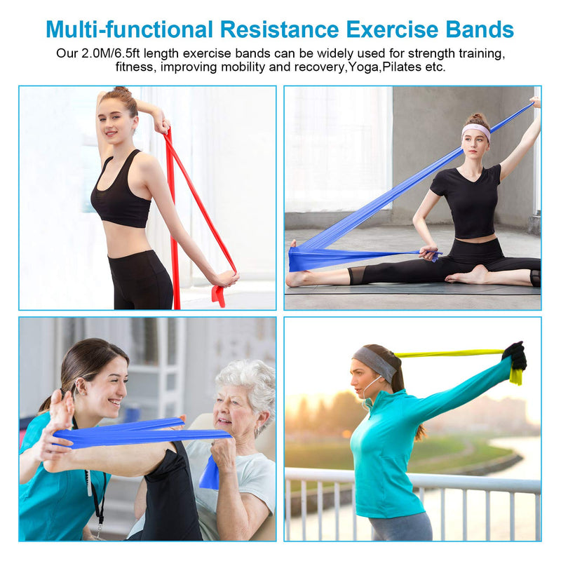 Theraband Terra Band Set Of 3 1.5M/2M Long Fitness Bands Resistance Bands In 3 Strengths, Resistance Bands Exercise Band For Crossfit, Muscle Building, Yoga, Pilates For Men And Women - NewNest Australia