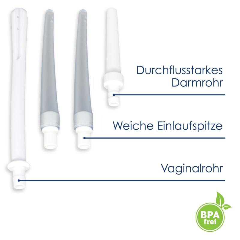 Dr. Wunder Premium Enema Set 225 Ml With 4 Enema Tips Including 1 X Intestinal Tube (40 Cm) - Made In Germany | Versatile Enema Set For Hygienic Intestinal Cleansing | Detailed Instructions | Bpa - NewNest Australia