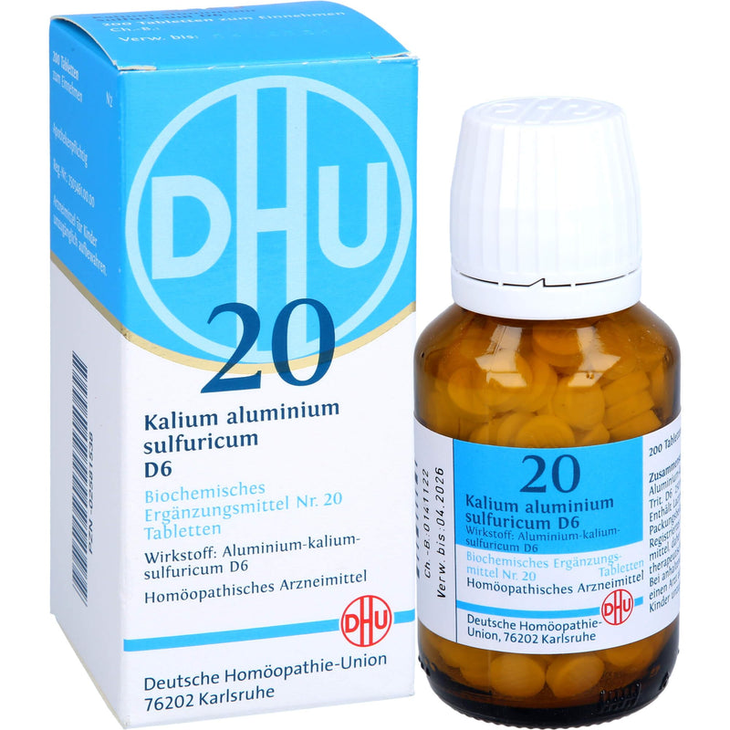 DHU Schüßler salt No. 20 potassium aluminum sulfuricum D6 tablets, 200 tablets - NewNest Australia