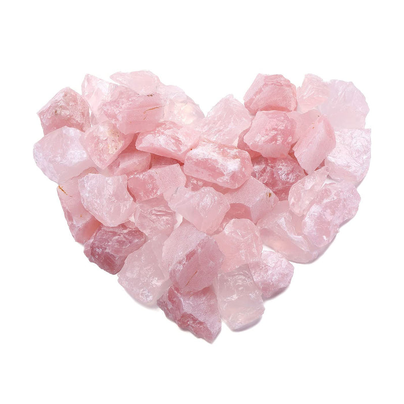 JOVIVI Raw Rose Quartz Crystals Gemstones Healing Rocks Minerals Chakra Rough Stones Irregular Pink Crystals Set in Gifts Box Meditation Spiritual Reiki Gifts (4-6cm,460g) - NewNest Australia