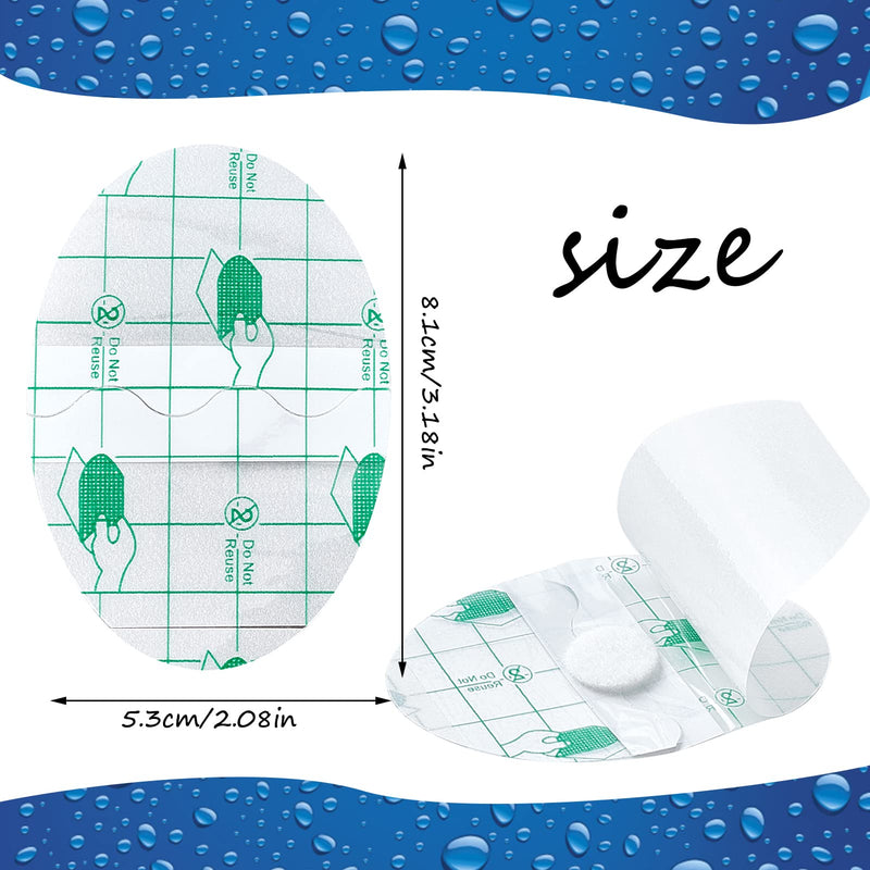 Niceneeded Pack Of 80 Waterproof Disposable Ear Stickers, Clear Ear Protection For Swimming Shower With Ear Plugs, Ear Protection Caps, Foot Stickers, Bandages For Surfing, Snorkelling And Others - NewNest Australia