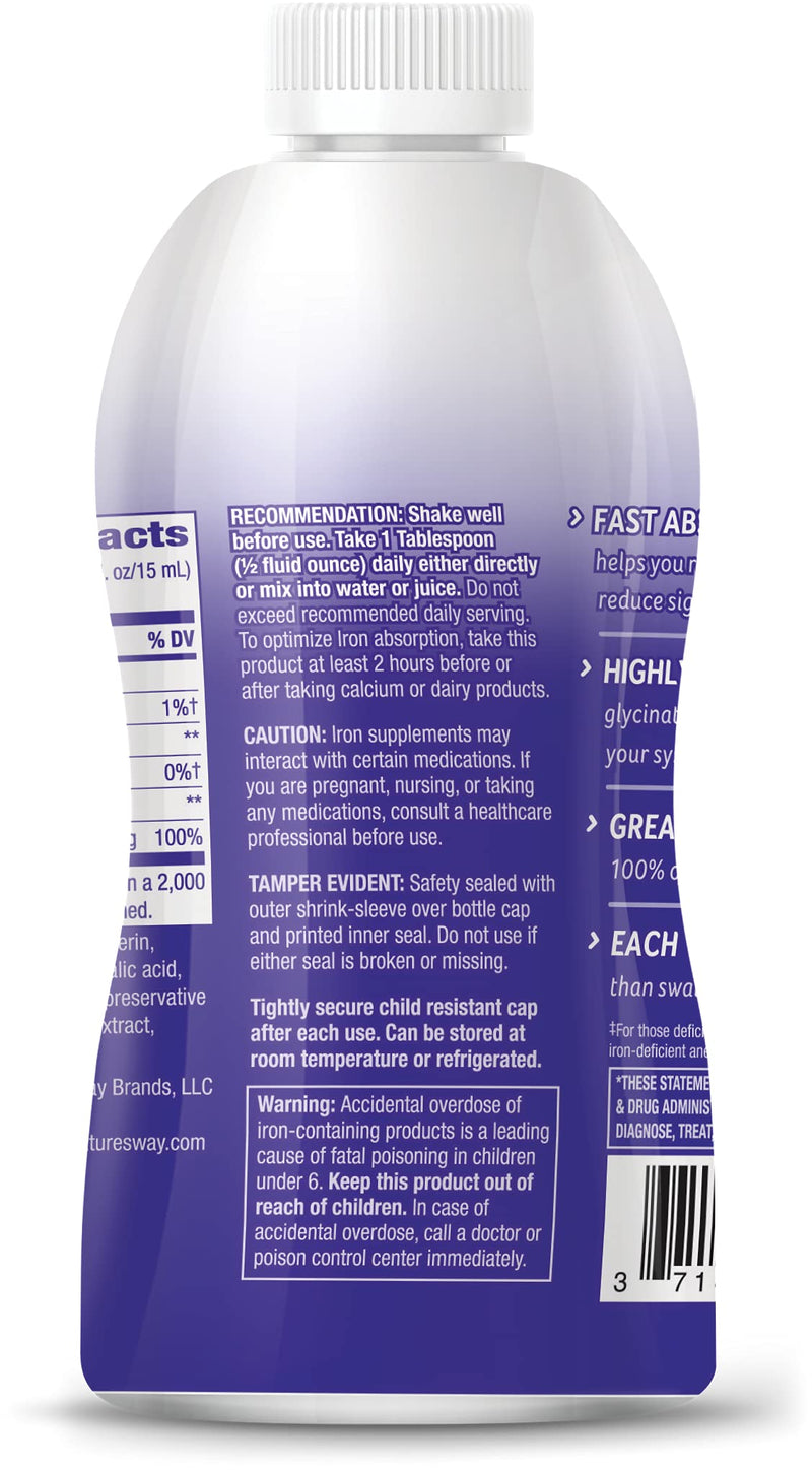 Liquid Mineral Supplement, Iron, Natural Berry, 16 Ounce 16 Fl Oz (Pack of 1) - NewNest Australia
