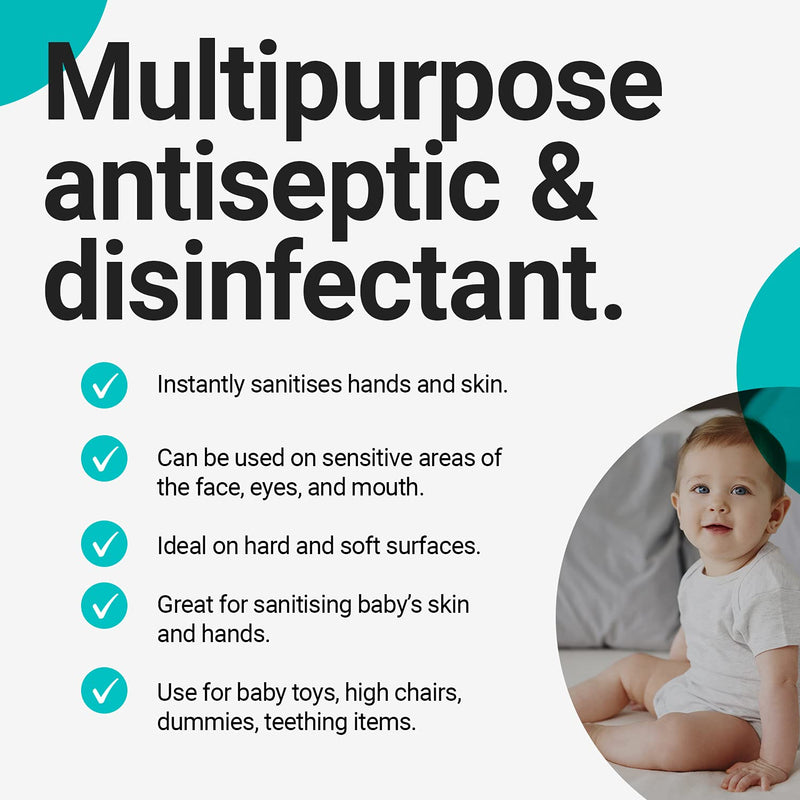 NatraSan Skin and Surface Sanitiser (500 ml) – Hypochlorous Medical-Grade Skin and Surface Sanitiser, Disinfectant – Alcohol-Free, for Hands, Skin, Tattoo & Piercings, Surfaces, Baby Items & More - NewNest Australia