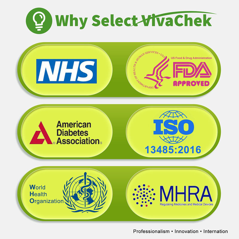 Diabetes Test Strips Blood Glucose Test Strips x 50 & Diabetes Lancets x 50, No Coding Blood Sugar Test Strips for UK Diabetics in mmol/L (VivaChek Ino Series) Ino Series Strips X 50 - NewNest Australia