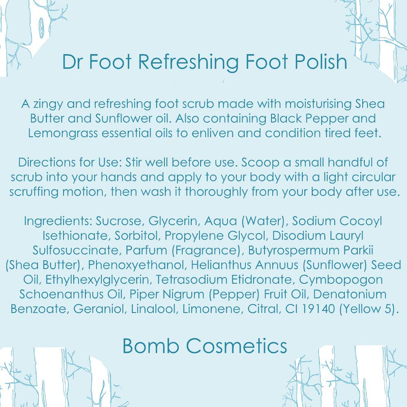 Bomb Cosmetics Dr Foot Foot Scrub, 365ml - NewNest Australia