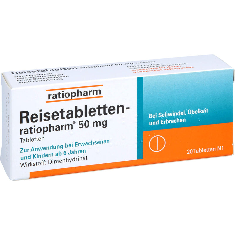 REISETABLETTEN-ratiopharm, tablet, 20 pcs, for nausea - NewNest Australia