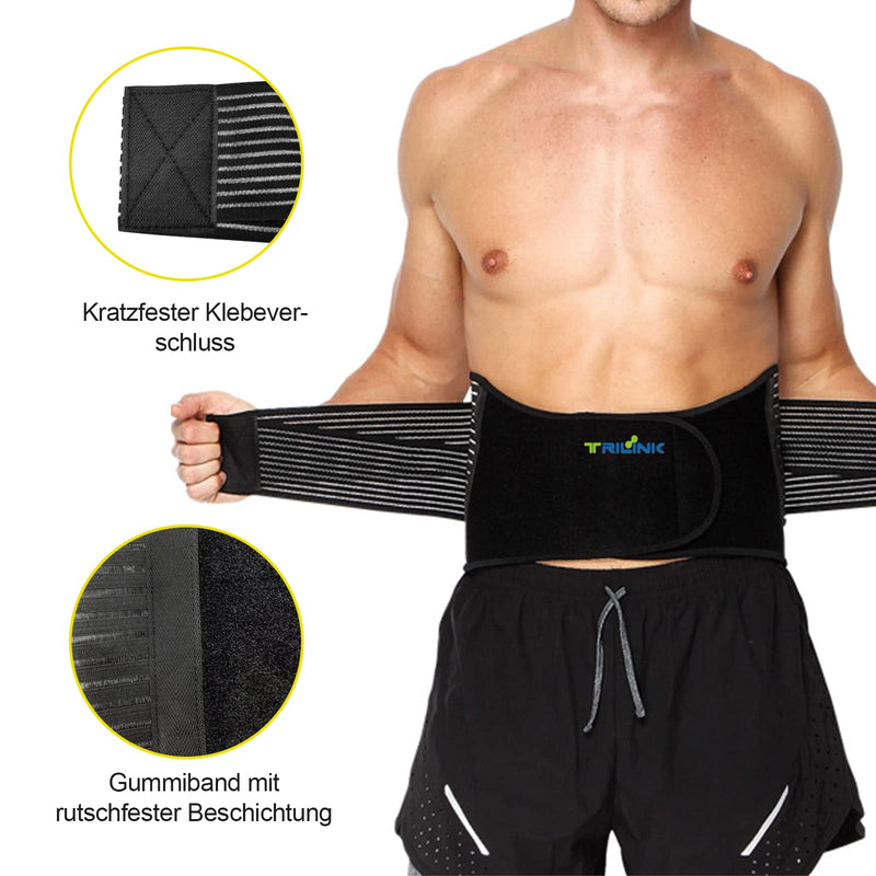 Trilink back bandage back strap for men and women back strap for relieving pain back bandage lumbar vertebra with reinforcement springs and double adjustment straps L - NewNest Australia