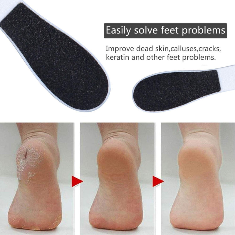 2 Pieces Double-Sided Foot File Foot Rasp File Dead Skin Remover Foot Scrubber Hard Skin Remover Foot Care for Wet and Dry Cracked Feet - NewNest Australia