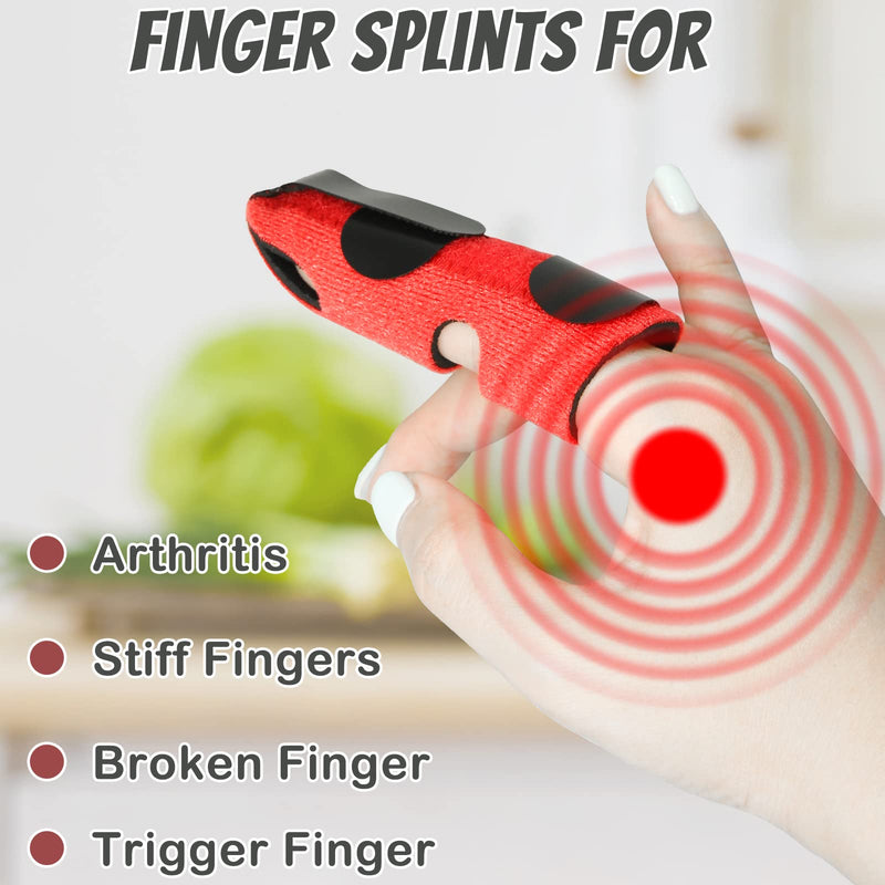 5 Pcs Trigger Finger Splint, Soft Fabric Thumb Splint Finger Brace, Finger Straightener Index Pinky Finger Splint For Broken Fingers, Arthritis, Finger Straightening (5 Colors) - NewNest Australia