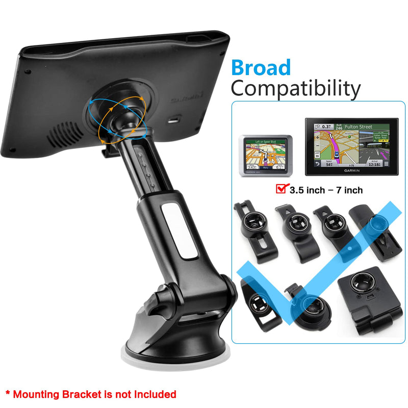 GPS Suction Cup Mount for Garmin [Quick Telescopic Extension Arm] (Set of 2), 1Zero GPS Dashboard Mount Dash Windshield Window Car Holder for Garmin Nuvi RV Dezl Drive Drivesmart Driveassist and More - NewNest Australia